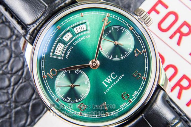 IWC手錶 V2升級版 萬國lW52850 葡萄牙萬年曆腕表系列 萬國表高端機械男表  hds1435